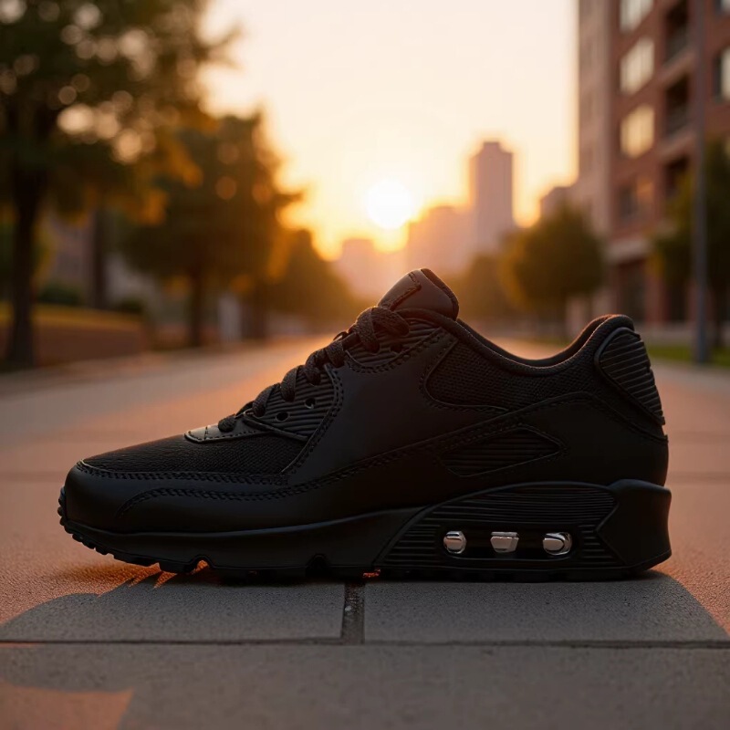 2023 Cross-Border European and American Sports Shoes 90 Air-Cushioned Shoes Men's Large Size Running Shoes 40-46 Cushioning and High Elasticity