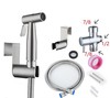 Cross -border 304 stainless steel high -voltage women's cleansing suite American regulatory 7/8 toilet rinse the nozzle toilet spray gun