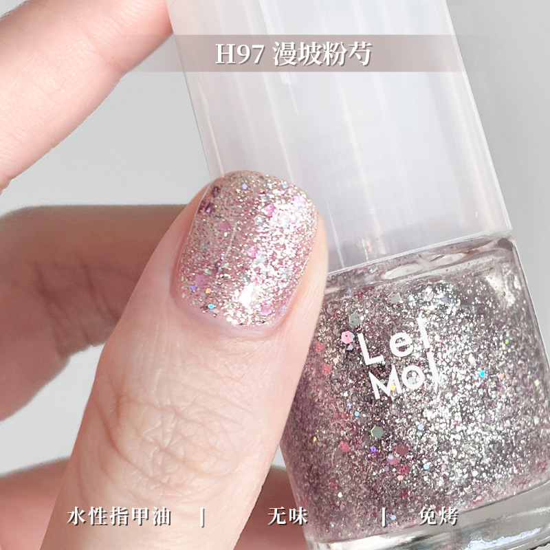 水性可撕拉Lellmoll艻茉12free指甲油免烤快干持久无味|undefined