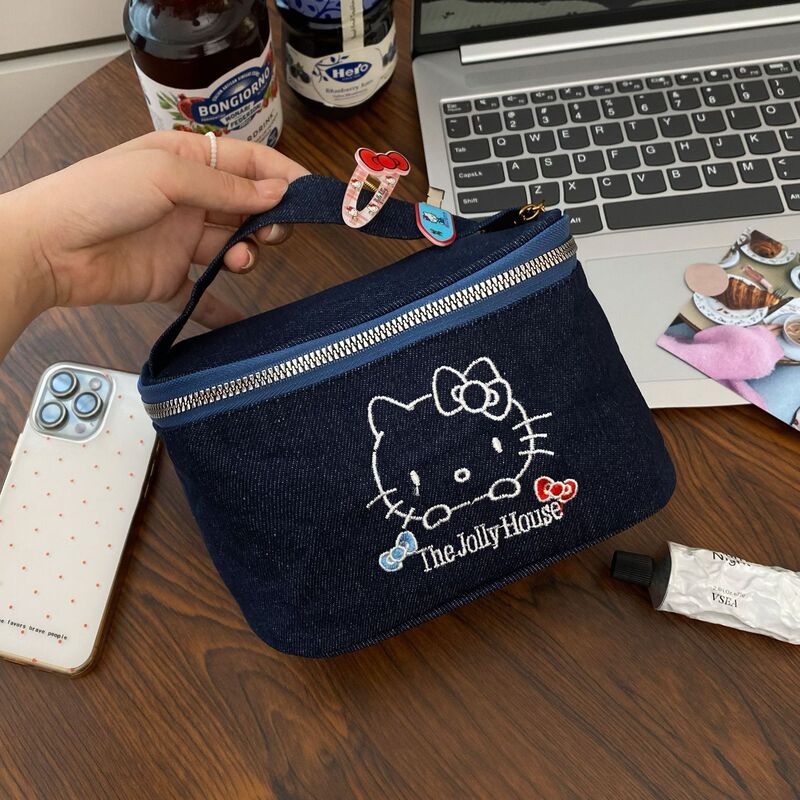 カウボーイ猫化粧品バッグ大容量ポータブルトイレタリーバッグ女性の中古旅行化粧品収納袋|undefined