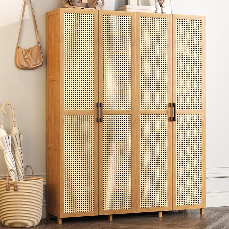 New Shoe Cabinet Entry Storage Artifact Space-Saving Dust-Proof Shoe Rack Home Indoor Good-Looking Dust-Proof Large-Capacity Bamboo