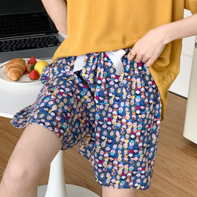 ¡Ropa para dormir! Pijama de seda de algodón pantalones cortos de verano para mujer