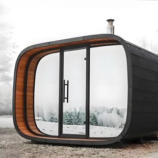 Factory Direct Sales Supply 2-4 People Outdoor Sauna Room Traditional Sauna Dry Steam Sauna Modern Design