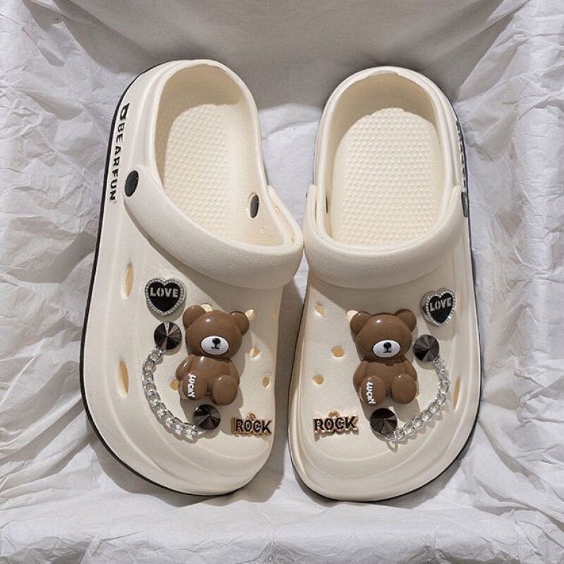 Eva Clogs with a Stepping-On-Poop Sensation for Men and Women, Summer Outdoor Wear, Non-Slip Closed-Toe, Trendy Beach Thick-Soled 2024 New Soft-Soled Sandals