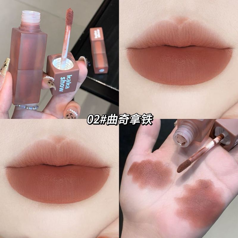 Kakashow粉霧心慕唇釉薬自然ベルベットのマットが白くて色が落ちにくい霧面唇泥口紅|undefined