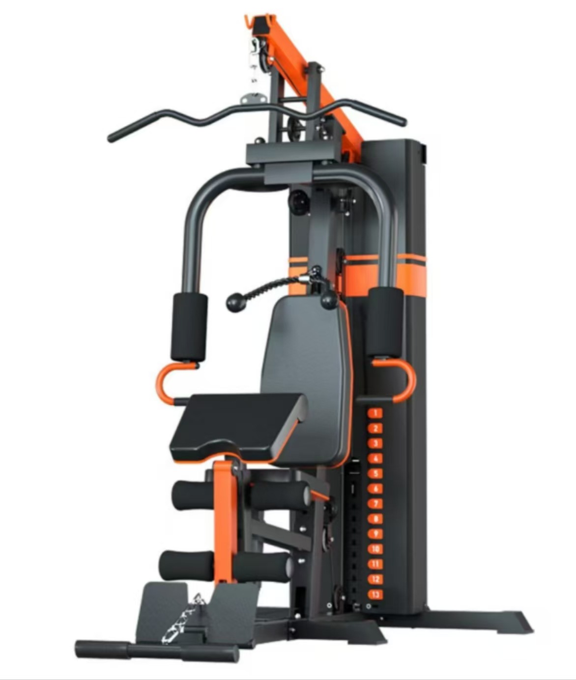 Conjunto de equipo de fitness para el hogar, estación individual, dispositivo de entrenamiento integrado multifuncional, equipo de ejercicio físico, hogar