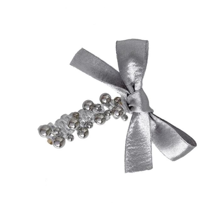 Coreana chica arco plateado línea telefónica bucle de cabello dulce burbuja lámpara de cabello cordón elástico cordón de cabello mujer