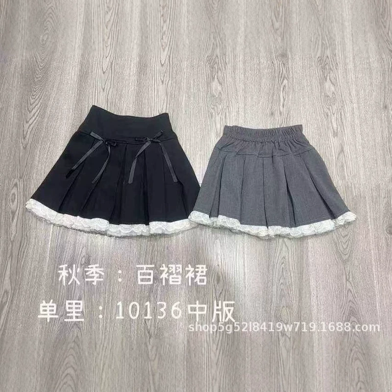 Юбки для девочек 110-150 размеры осенняя детская одежда Huzhou Zhili корейский стиль юбка плиссе Bei0136