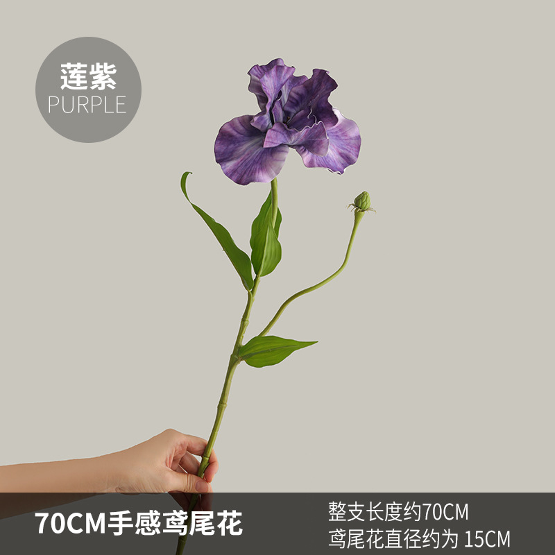 70CM 싱글 헤드 필 아이리스-로터스 퍼플