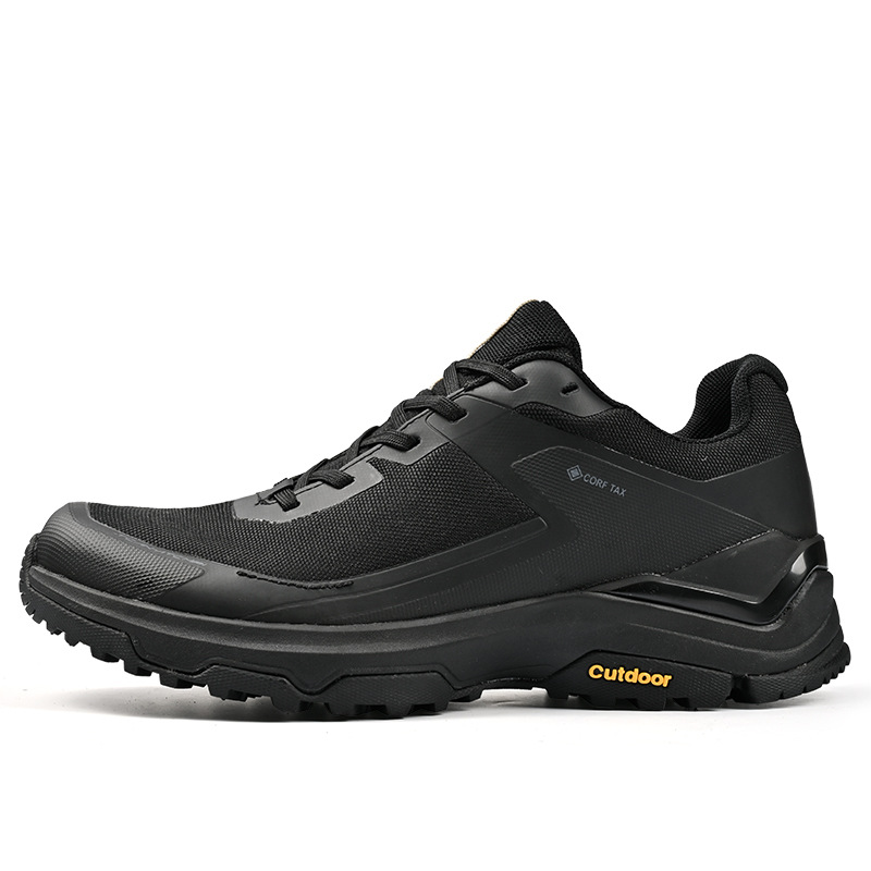 Shijia Jieshan Men's Wear-resistant Hiking Mountaineering Shoes Outdoor Waterproof Non-slip Cross-country Shoes Soft Bottom Shock-cushioning Sports Running Shoes