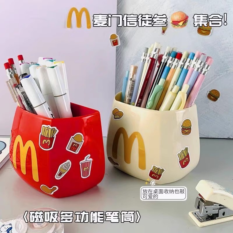 マクドナルドシールクリップ漫画冷蔵庫磁気吸収食品保存ツール多機能クリエイティブ磁気冷蔵庫マグネット|undefined