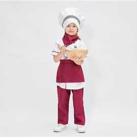 儿童六一舞台表演服cosplay幼儿园角色扮演厨师演出服万圣节派对