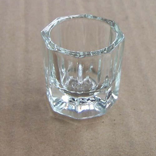 Factory direct small octagonal glass nail Polish Nail Cup "quality" creative