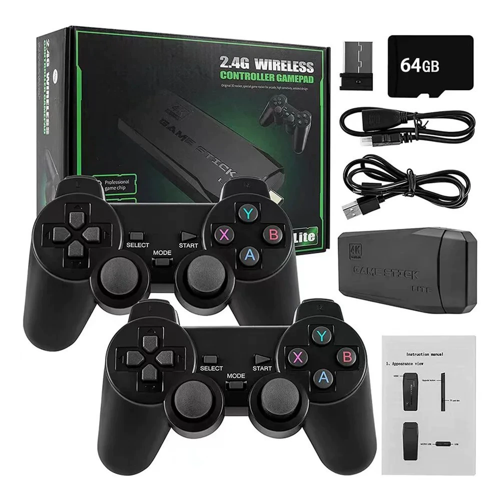 M8 Classic Retro Wireless Video Game Box 4K Console 64GB 20000 Game Classic Wireless Controller