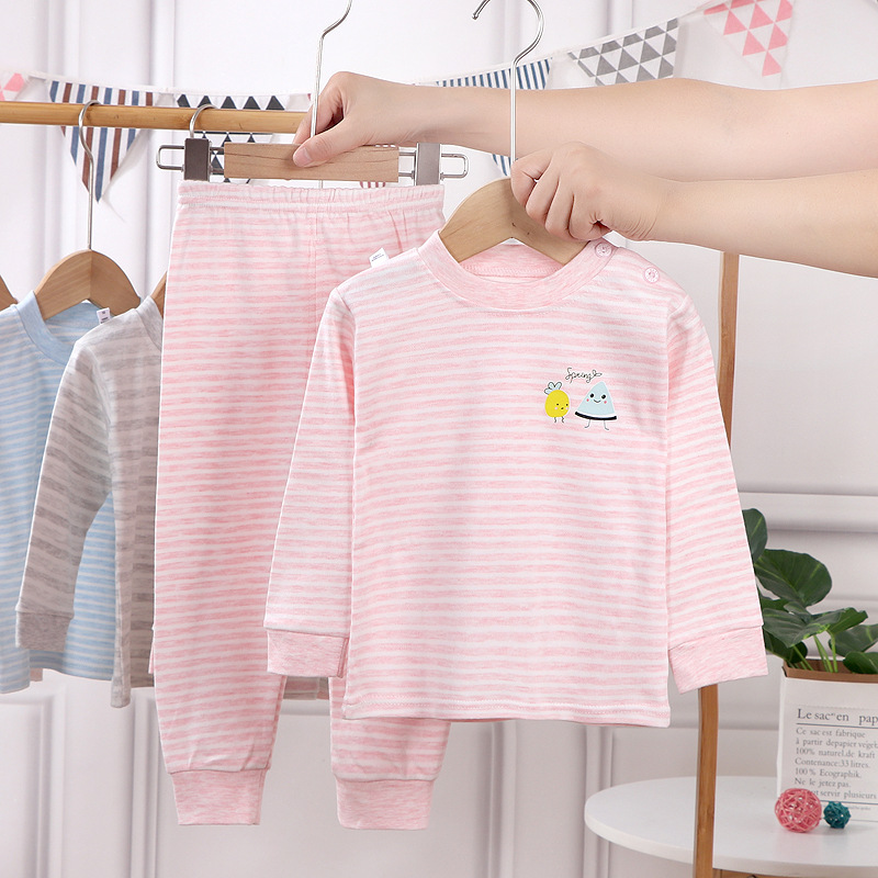 新款儿童内衣套装彩棉秋衣秋裤套装男童保暖秋冬女童卡通中小童