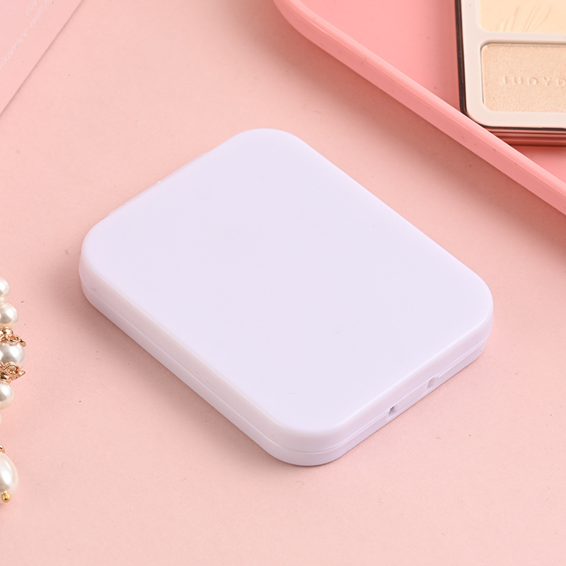 Espejo de Maquillaje Plegable de Doble Cara, ABS, Doble Cara, para Dormitorio y Baño