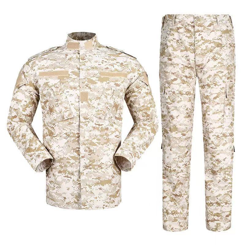 Trajes de camuflaje negros transfronterizos para hombres al aire libre tácticos trajes de entrenamiento resistentes al desgaste herramientas primavera y otoño fabricantes al por mayor
