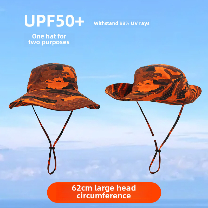 Large dock surrounds jungle camouflage fisherman hat summer…