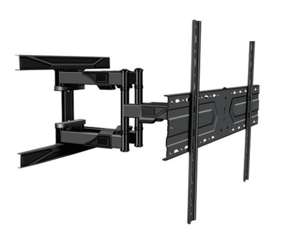 Soporte telescópico universal para TV de 26-120 pulgadas con ángulo de rotación ajustable, soporte para TV de acero laminado en frío reforzado