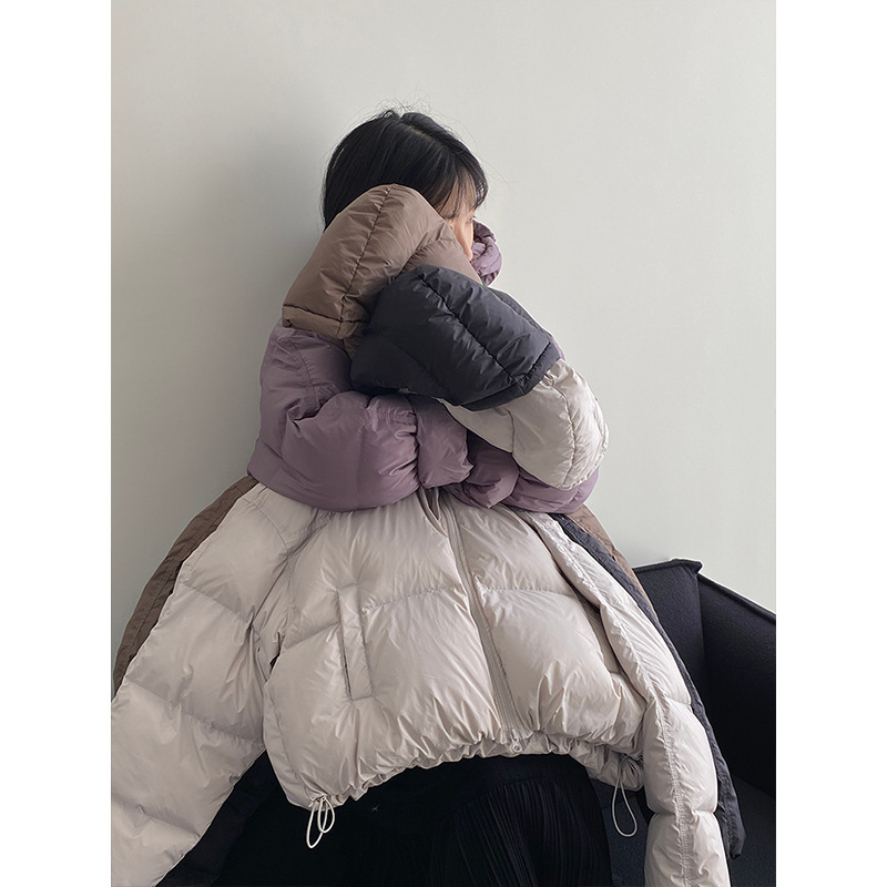 Customized Warm Winter Soft Bagel-Style 4-Color White Duck down Hooded Warm down Jacket for Women 2024 Winter Short Puffer Jacket Z108 Customized Warm Winter Soft Bagel-Style 4-Color White Duck down Hooded Warm down Jacket for Women 2024 Winter Short Puffer Jacket Z108