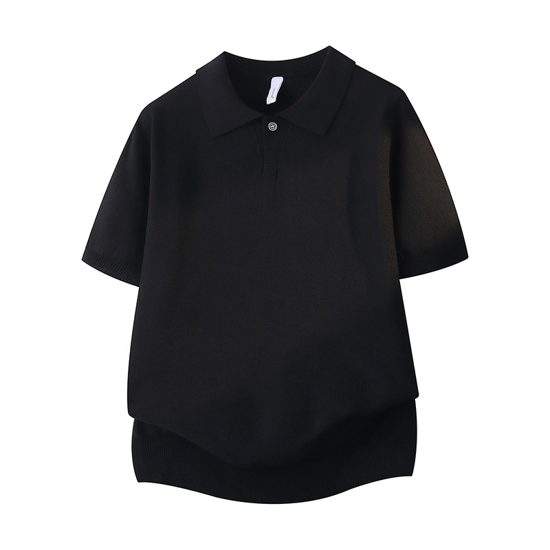 Camiseta POLO falsa de dos piezas de camiseta de manga corta, camiseta de hombre, empalme de semicirretora, verano al por mayor, sin escaldar, absorción de humedad, transpiración