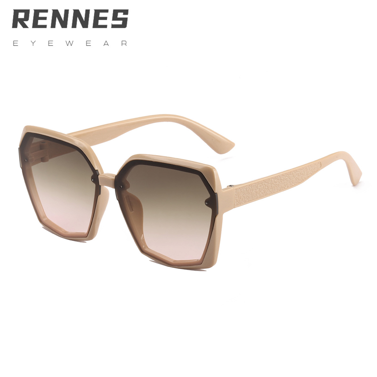 2021 nueva tendencia de la moda europea y americana ins Internet Celebrity Street shot copia gafas de sol marco grande lente de color degradado gafas de sol