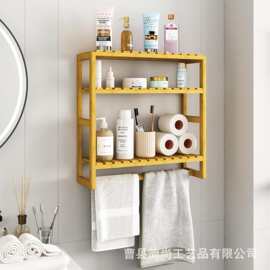 跨境挂墙上置物架桌上收纳架厨房调味花架卫生间挂架宿舍好物书架
