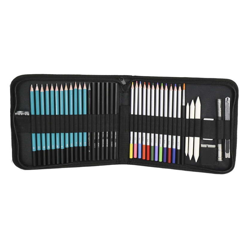 Venta caliente transfronteriza Color 40 unidades agua soluble bosquejo pintura traje color plomo pintura traje lápiz pintura traje