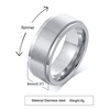 Men's ring stainless steel, European style, on index finger, wholesale