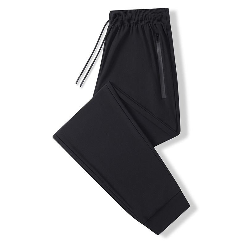 Pantalones de verano para hombres pantalones casuales pantalones deportivos sueltos nuevos tipos coreanos de hielo húmedo delgado pantalones de aire acondicionado pantalones