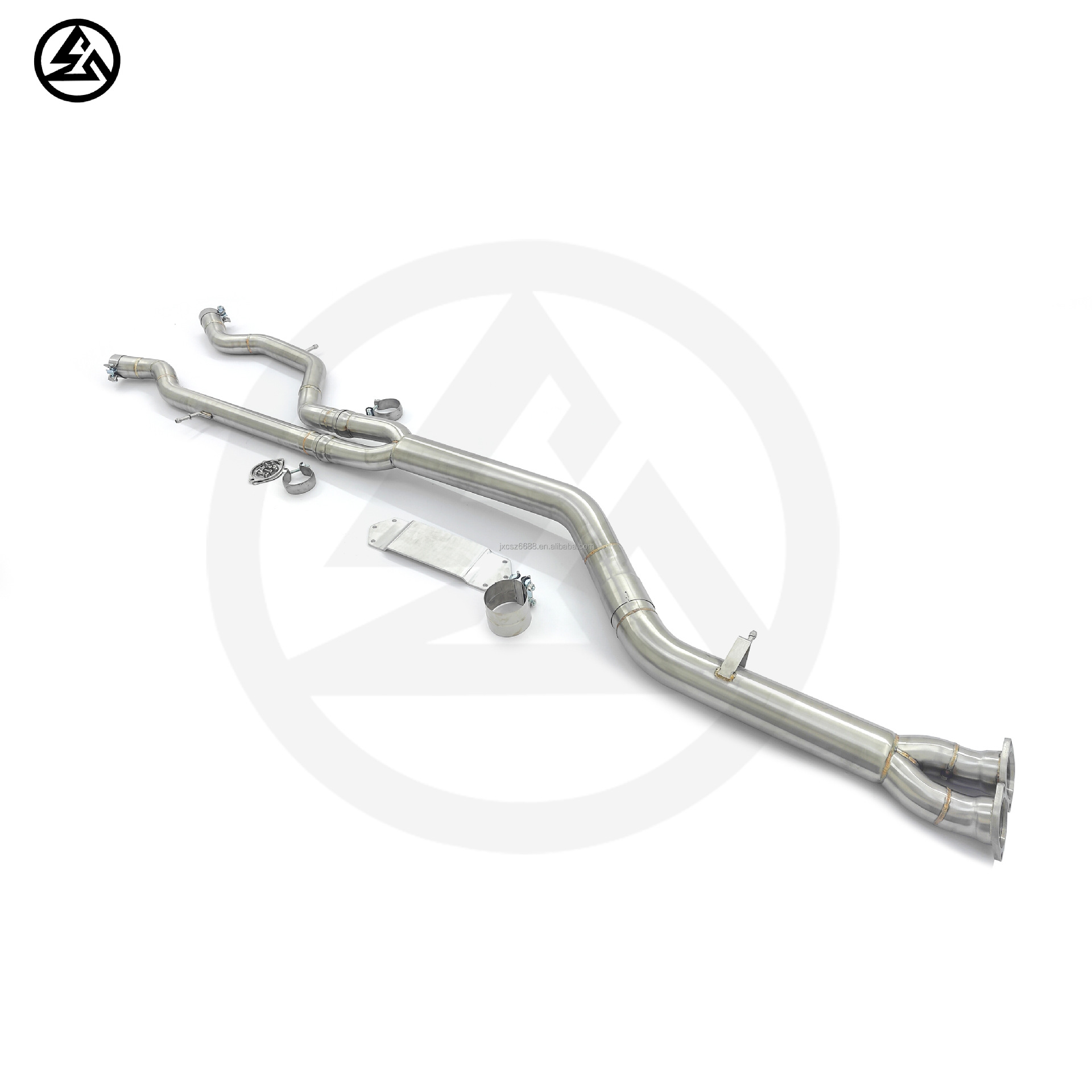 Suitable for BMW M3 F80 M4 F82 3.0T S55 middle pipe with bracket stainless steel exhaust pipe
