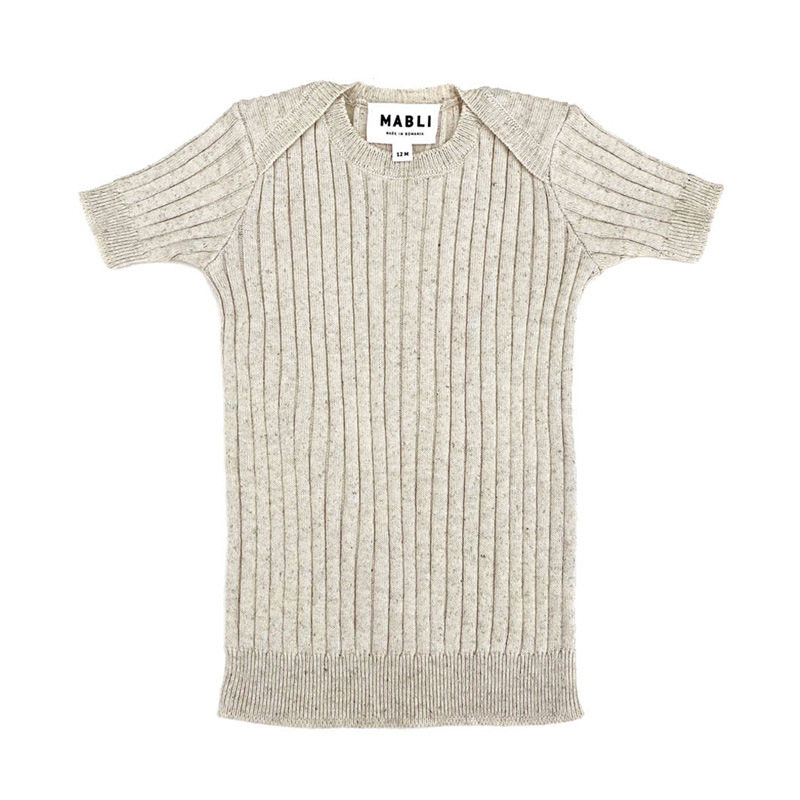 Mabli2022 new baby thin T-shirt boys' short sleeve pit stripe top Korean baby T-shirt summer
