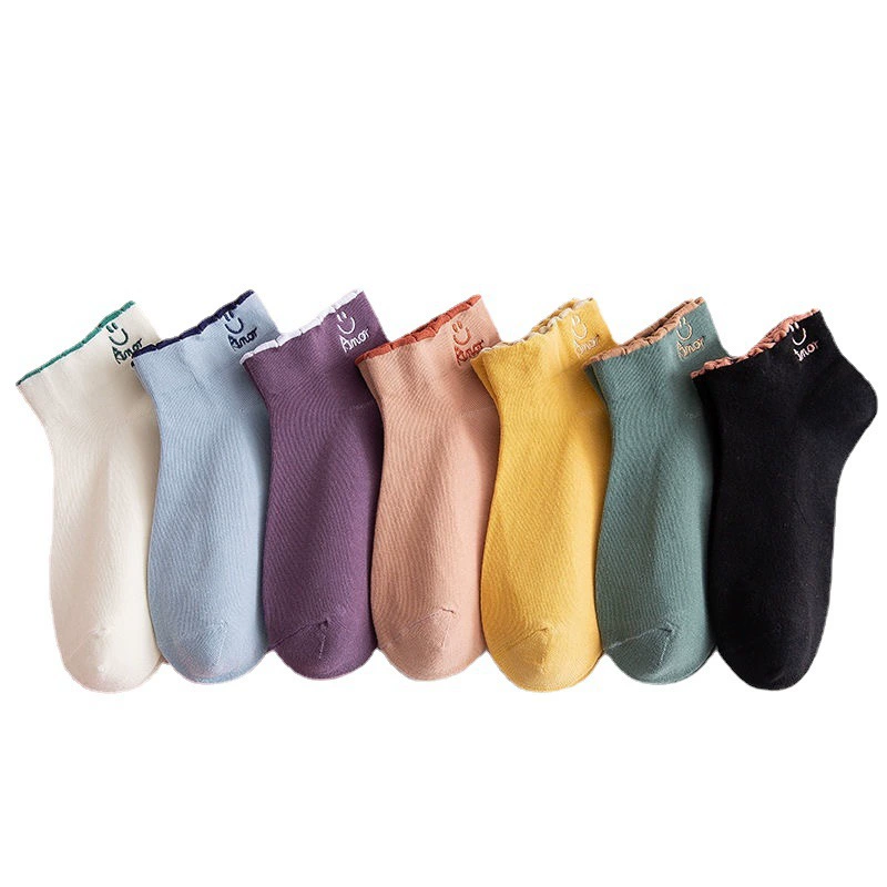 Летние мультяшные невидимые knee socks, средней длины
