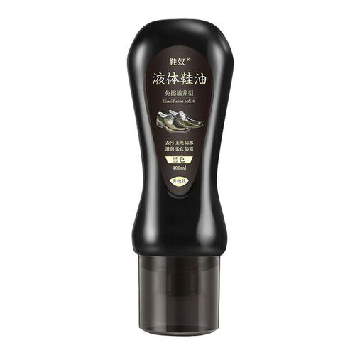 Liquid shoe polish black colorless genuine leather leather shoe care oil advanced cleaner shoe brush care universal shoe shine