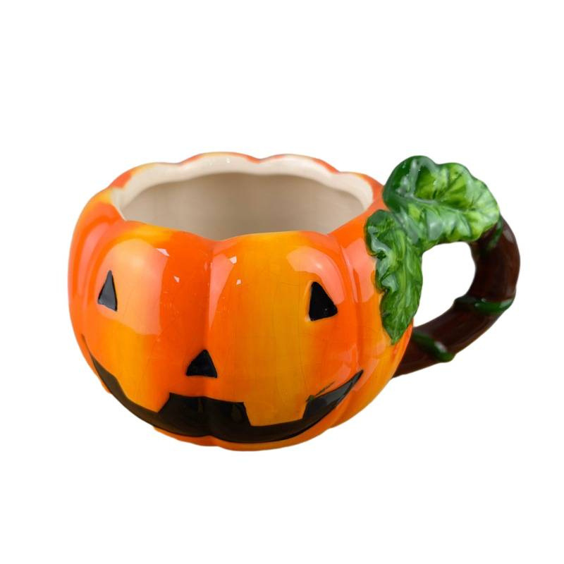Taza de cerámica calabaza de caracol taza de café taza de Halloween taza de agua fantasma taza de dibujos animados extraños