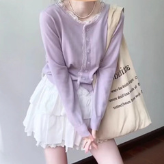 2025早秋款韩版显瘦针织衫上衣女套装设计感小众毛衣半身裙两件套