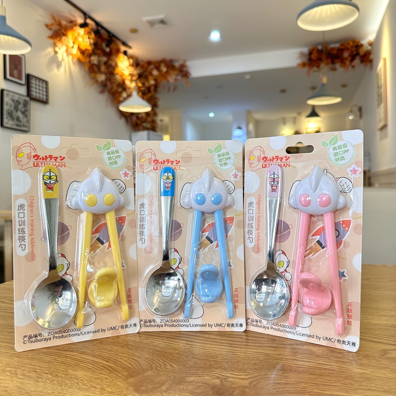 스테인레스 스틸 식기 304 아기 숟가락 훈련 젓가락 인기 도매 어린이 식기 세트 생일 선물