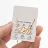 2024 women's new angel lucky digital pendant necklace fashion 000-999 stainless steel retro necklace