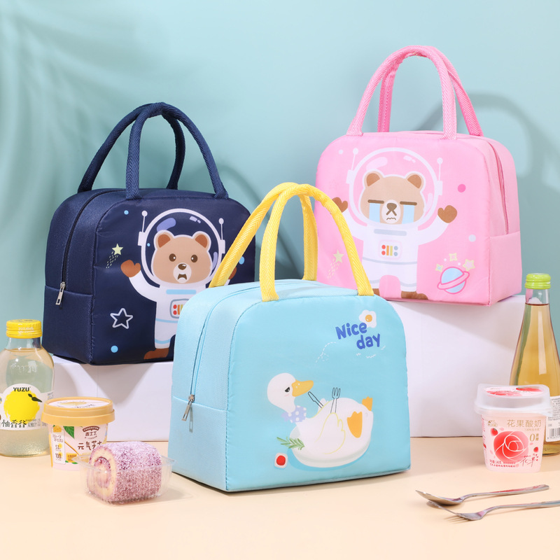 Bolsa de almuerzo portátil estilo japonés, bolsa térmica para estudiantes, bolsa de almuerzo para oficinistas, bolsa de almuerzo de papel de aluminio, bolsa bento de gran capacidad