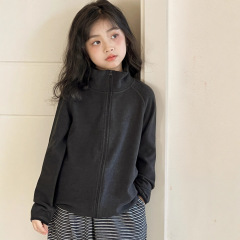 小红鱼女童外套春秋款2025新款儿童秋装上衣童装亲子立领德绒外套