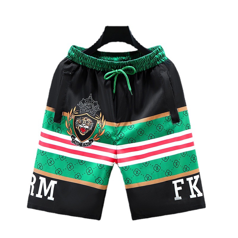 Shorts, dünne Freizeithosen für Herren, trendige lockere und vielseitige Caprihosen, große Sommershorts für den Außenbereich_voghion.com