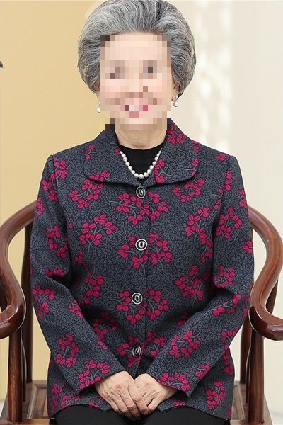 中老年人春装岁奶奶外套老人衣服妈妈装秋冬上衣老太太套装