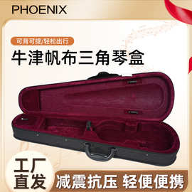 PHOENIX菲妮克斯牛津小提琴琴盒三角盒轻便琴包成人儿童提琴配件