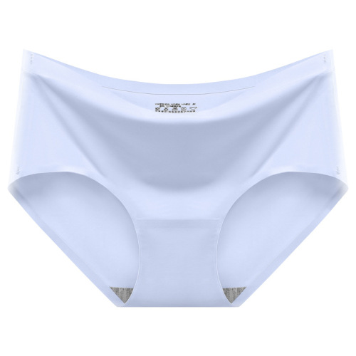 Women's ice silk seamless underwear one-piece underwear breathable mid-waist sexy women's underwear briefs bare head 810