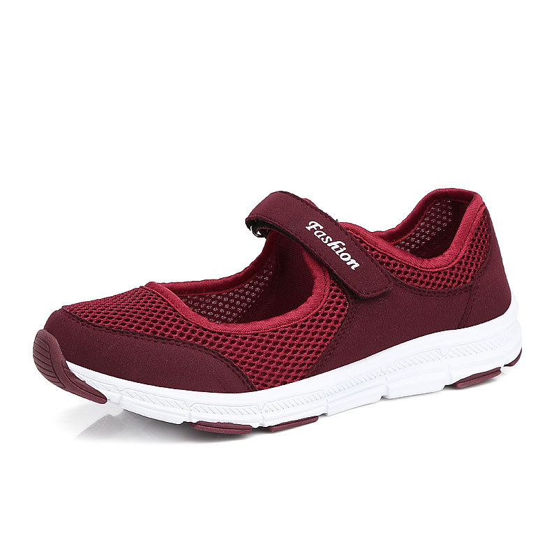 766 zapatos de mujer transfronterizos, zapatos de madre, zapatos planos de suela blanda transpirables para ancianos, zapatos individuales para mujer, zapatos para caminar, zapatos cómodos para el comercio exterior