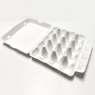 Biodegradable Snap-Design Paper-Plastic Egg Tray for 20 Eggs, Eco-Friendly Egg Box, Biodegradable