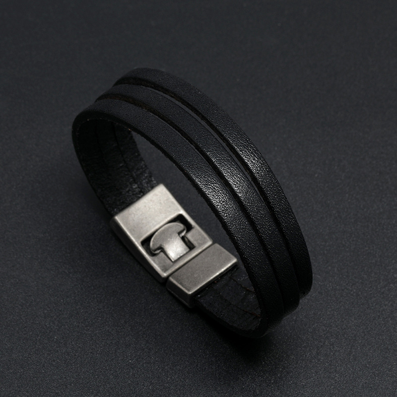 wholesale jewelry retro solid color belt buckle type bracelet nihaojewelry