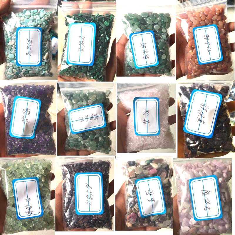 卸売り天然水晶砕石粉紫黄水晶七色水晶水槽植木鉢装飾消磁水晶砕石|undefined