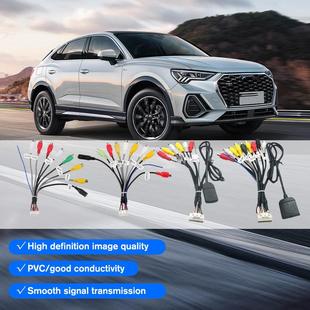 News public version solution car Android large screen navigation 20p pin plug RCA audio/video AUX connection tail line