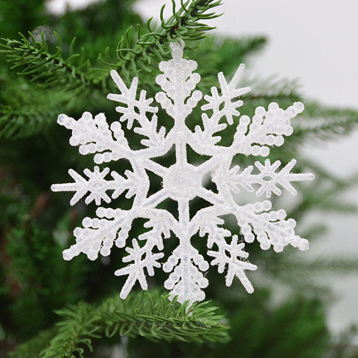 起爆金5cm 7cm 10cmクリスマスツリー藤条クリスマス雪花雰囲気装飾ストラップクロスボーダー工場直販|undefined